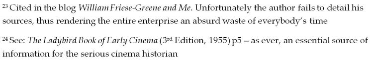 Footnotes about footnotes